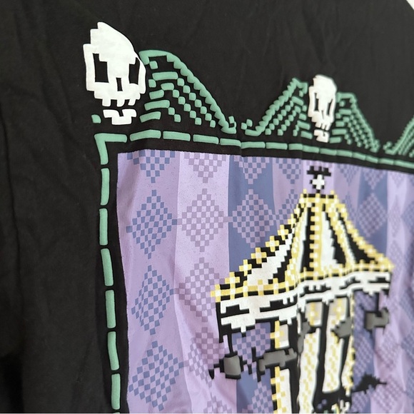 Box Lunch Beetlejuice Carousel Embroidered Graphic Tee Adult Sz Small - Picture 6 of 8